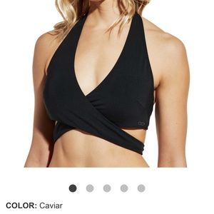 CALIA by Carrie Underwood  Black Wrap Bikini